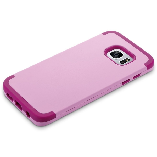 ULAK Samsung Galaxy S7 Edge Slim Fit Premium Klf-Pink Magenta