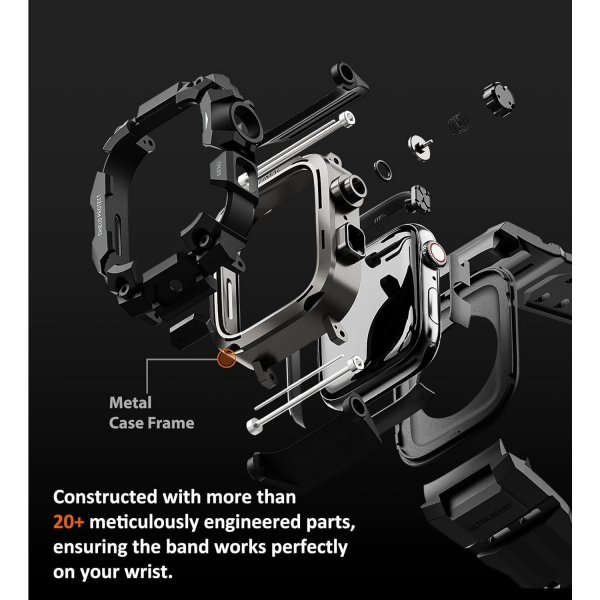 ULTIMAL Apple Watch 10 46mm Rugged Kay -Black