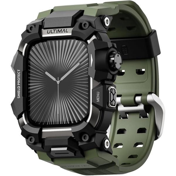 ULTIMAL Apple Watch 10 46mm Rugged Kay -Army Green