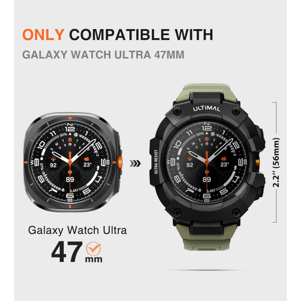 ULTIMAL Galaxy Watch Ultra 47mm Rugged Kay -Army Green
