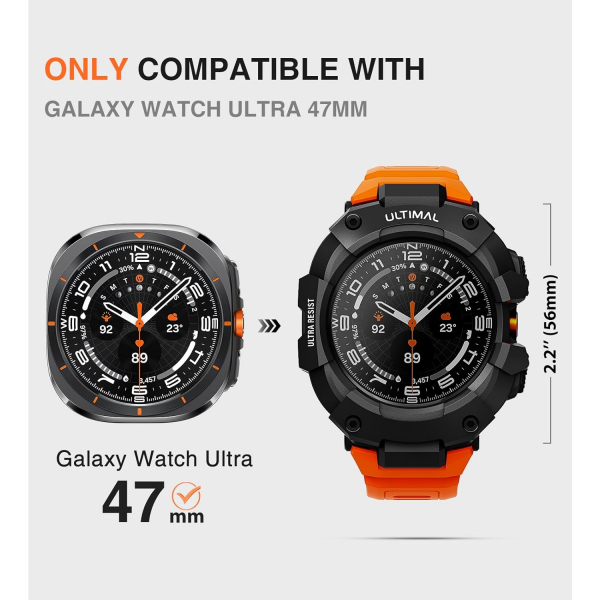 ULTIMAL Galaxy Watch Ultra 47mm Rugged Kay -Orange