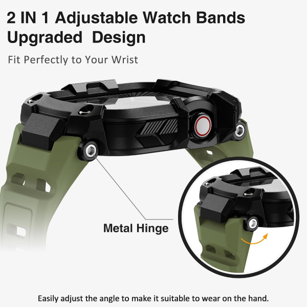 ULTIMAL Apple Watch 11/10 46mm Kay�� -Dark Green