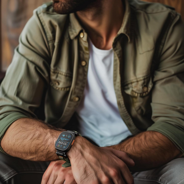 ULTIMAL Apple Watch Ultra 3/2/1 Kay -Black Green