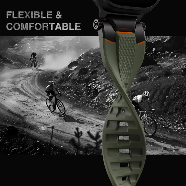 ULTIMAL Apple Watch Ultra 3/2/1 Kay -Black Green