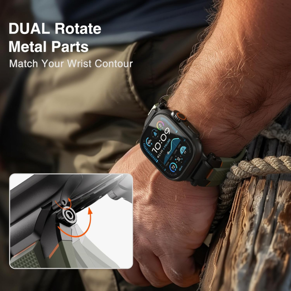 ULTIMAL Apple Watch Ultra 3/2/1 Kay -Black Green