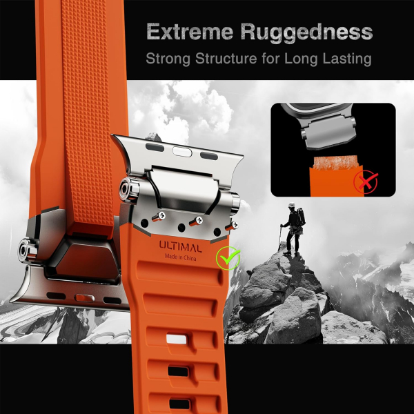 ULTIMAL Apple Watch Ultra 3/2/1 Kay -Titanium Orange