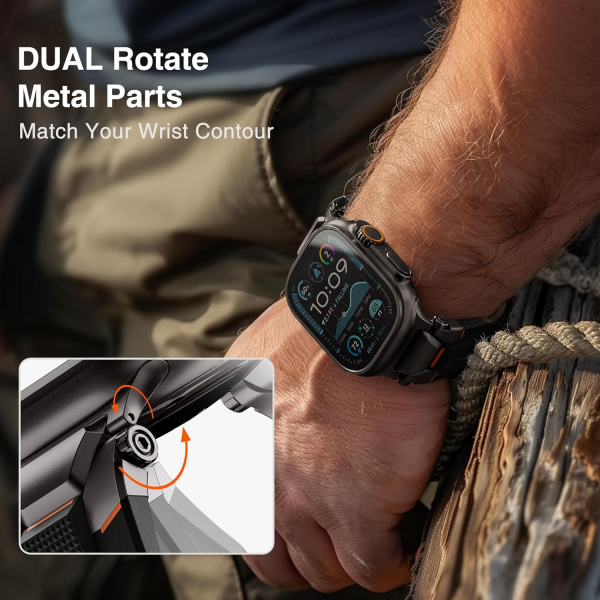 ULTIMAL Apple Watch Ultra 3/2/1 Kay -Black Black