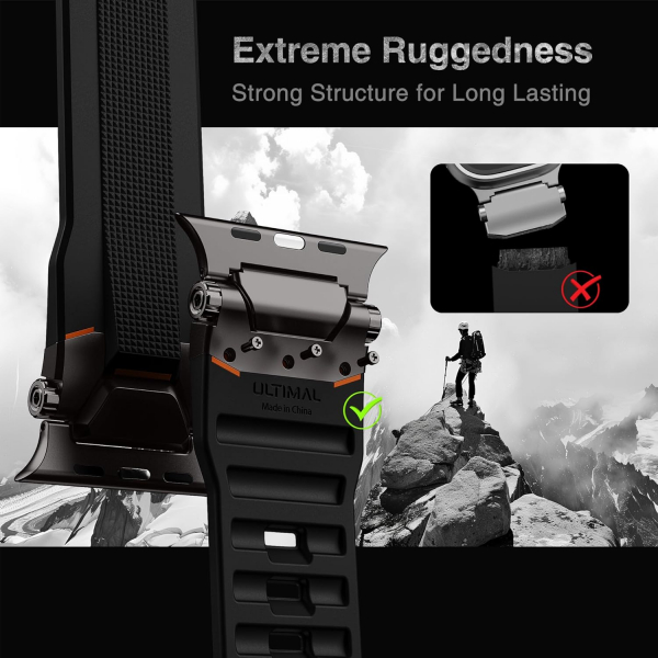 ULTIMAL Apple Watch Ultra 3/2/1 Kay -Black Black