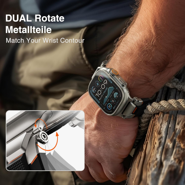 ULTIMAL Apple Watch Ultra 3/2/1 Kay -Black Titanium