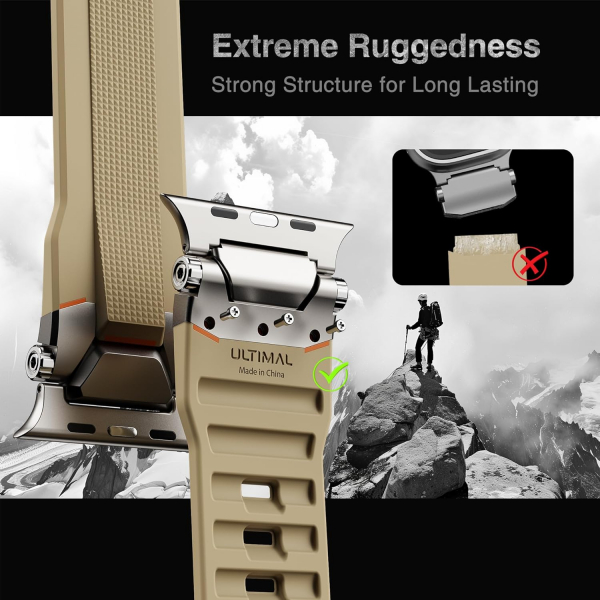 ULTIMAL Apple Watch Ultra 3/2/1 Kay -Titanium Beige