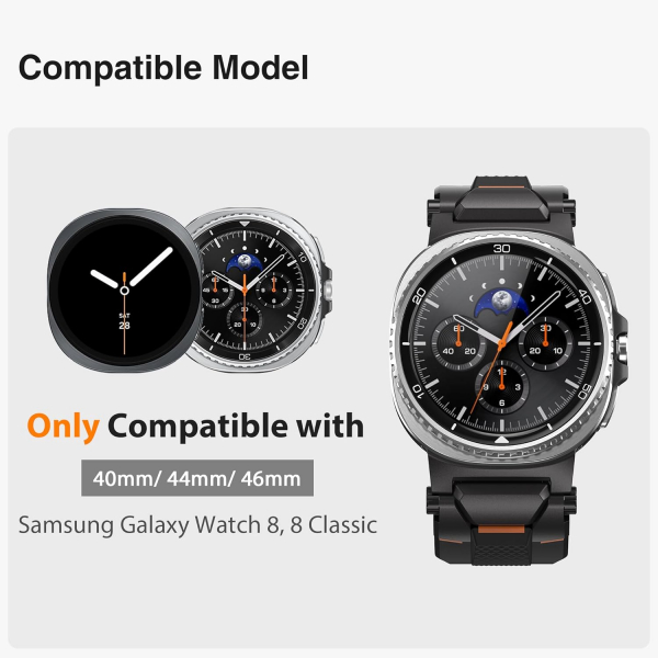 ULTIMAL Galaxy Watch 8 Classic 46mm Kay -Black Black