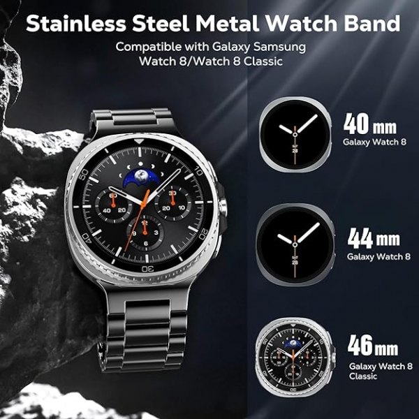 TiMOVO Galaxy Watch 8 Classic 46mm Kay -Black 