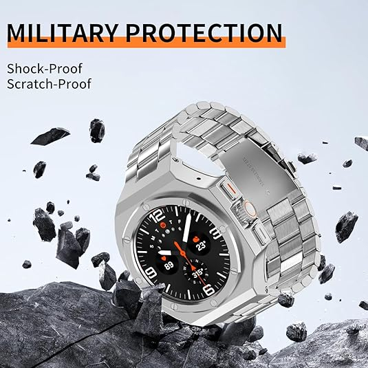 DGYSG Galaxy Watch Ultra elik Kay (47mm)-Silver