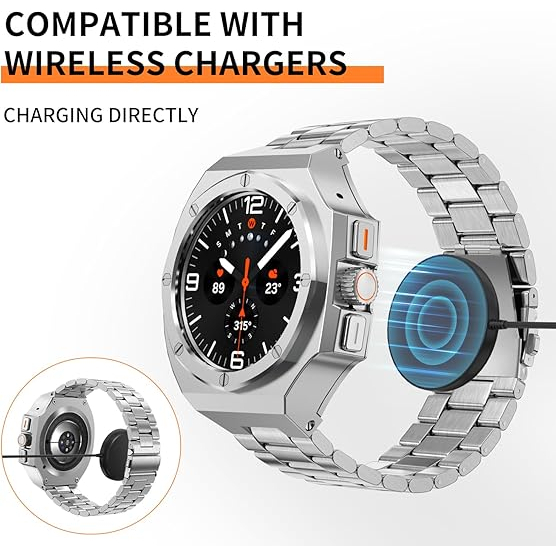 DGYSG Galaxy Watch Ultra elik Kay (47mm)-Silver