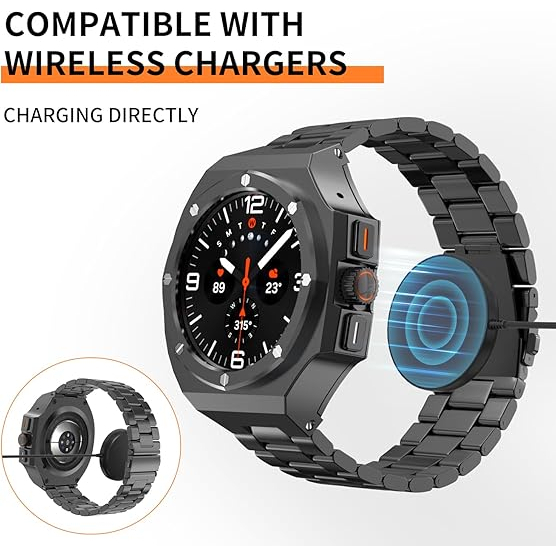 DGYSG Galaxy Watch Ultra elik Kay (47mm)-Black