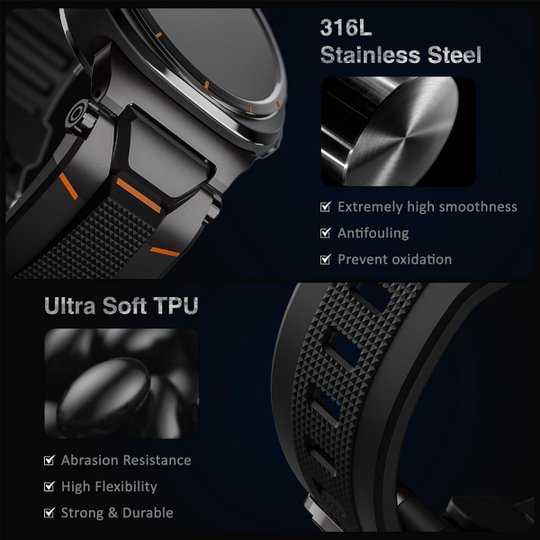 ULTIMAL Galaxy Watch Ultra 2 Kay�� (47mm)-Black/Black