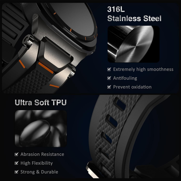 ULTIMAL Galaxy Watch Ultra 2 Kay�� (47mm)-Black/Grey
