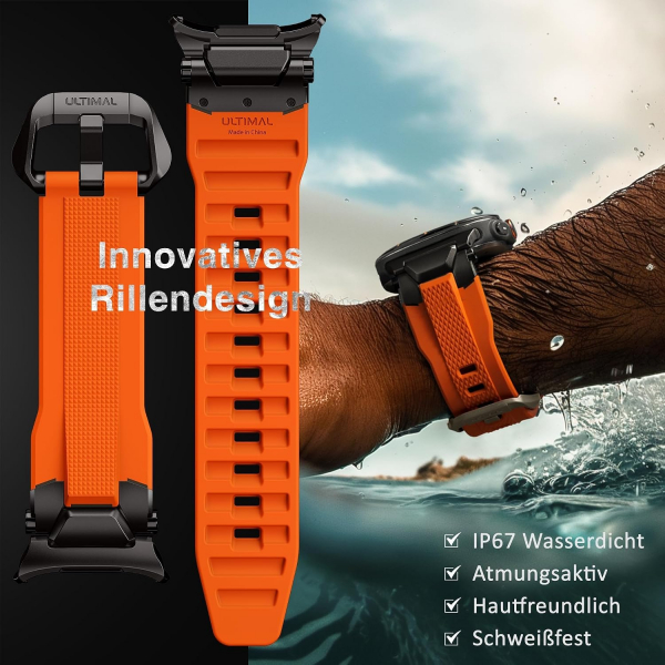 ULTIMAL Galaxy Watch Ultra 2 Kay�� (47mm)-Orange/Black