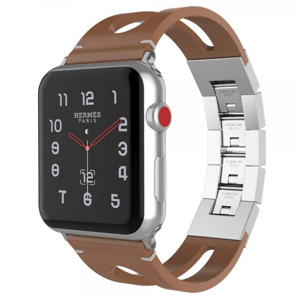 UMTELE Apple Watch 4 Deri Kay (40mm)-Brown