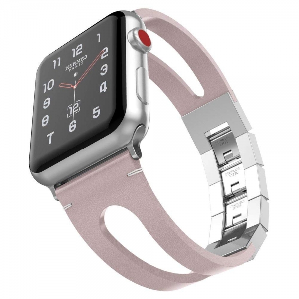 UMTELE Apple Watch 4 Deri Kay (40mm)-Pink