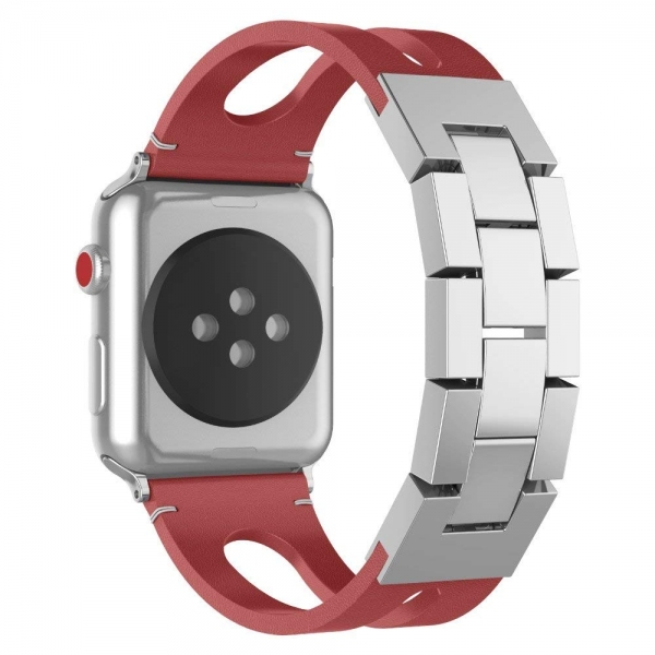 UMTELE Apple Watch 4 Deri Kay (40mm)-Red