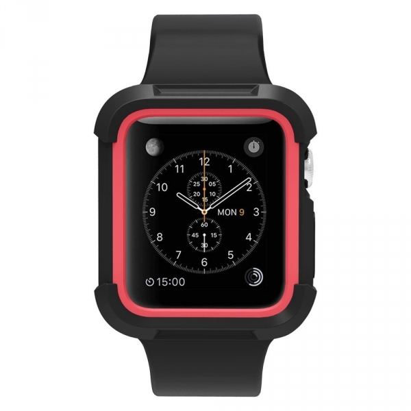 UMTELE Apple Watch Rugged Klf (38mm)-Black Red