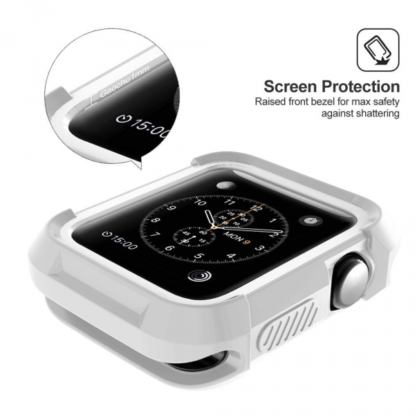 UMTELE Apple Watch Rugged Klf (38mm)-Grey White