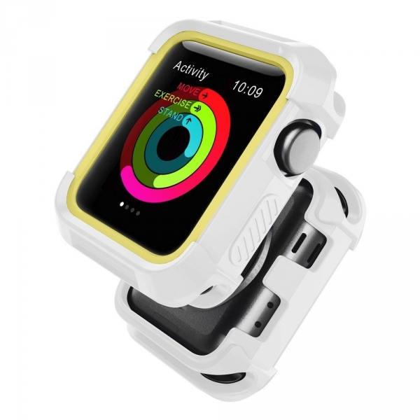 UMTELE Apple Watch Rugged Klf (38mm)-Silver Yellow