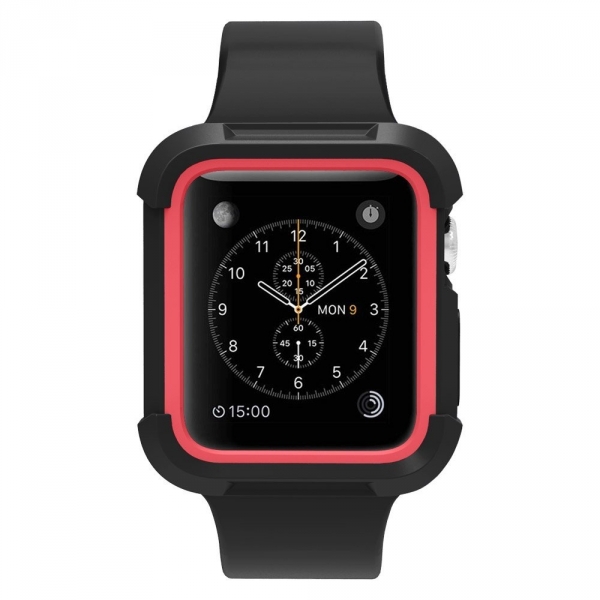 UMTELE Apple Watch Rugged Klf (42mm)-Black Red