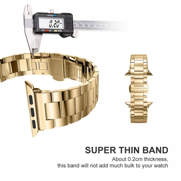 UMTELE Apple Watch Paslanmaz elik Kay (42mm)-Gold