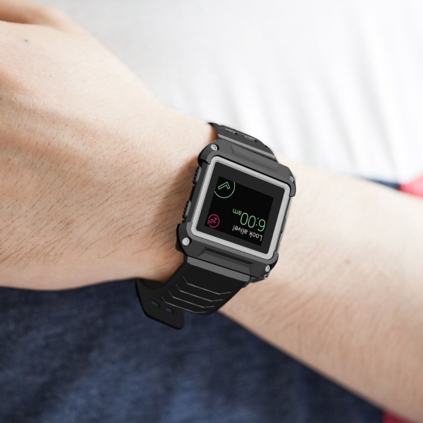 UMTELE Fitbit Blaze Smart Fitness Watch Rugged Klf Kay (Large)-White