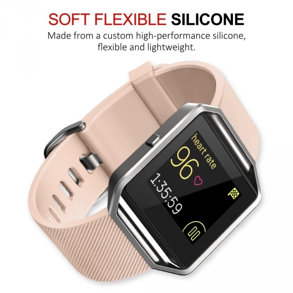 UMTELE Fitbit Blaze Yumuak Silikon Kay (Kk)-Nude