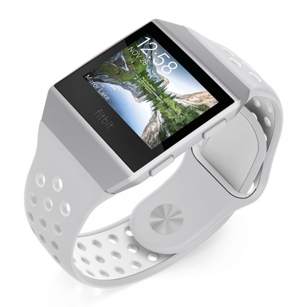 UMTELE Fitbit Ionic Kay (Large)-Silver White