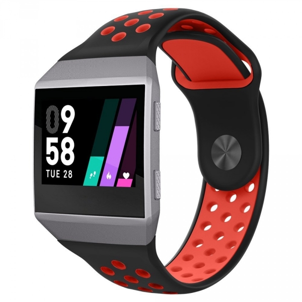 UMTELE Fitbit Ionic Kay (Small)-Black Red