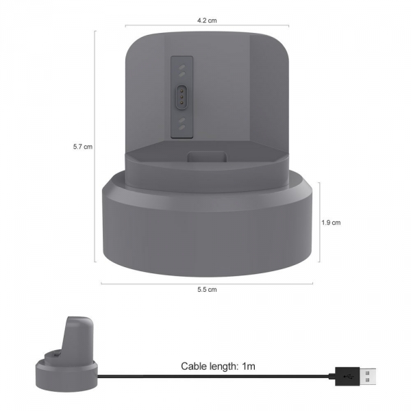UMTELE Fitbit Ionic Silikon arj Stand-Gray