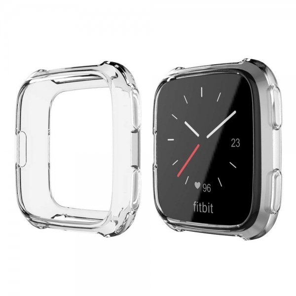 UMTELE Fitbit Versa Koruyucu Klf (2 Adet)-Clear 2