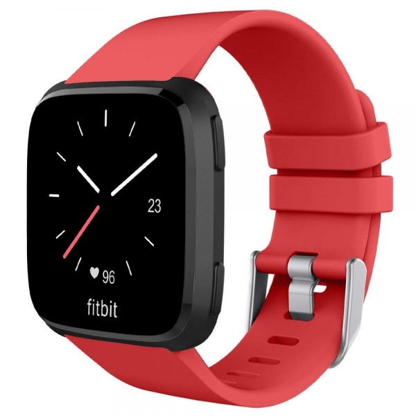 UMTELE Fitbit Versa Silikon Kay (Large)-Red