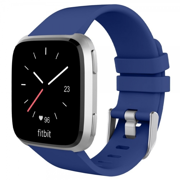 UMTELE Fitbit Versa Silikon Kay (Large)-Navy