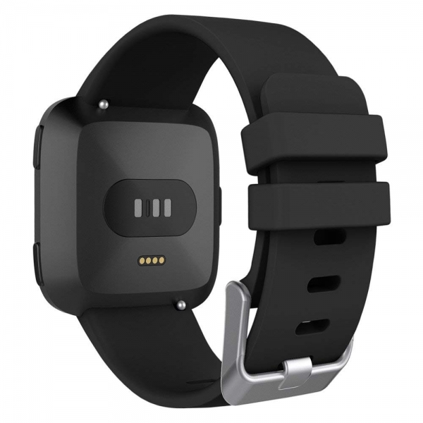 UMTELE Fitbit Versa Silikon Kay (Small)-Black