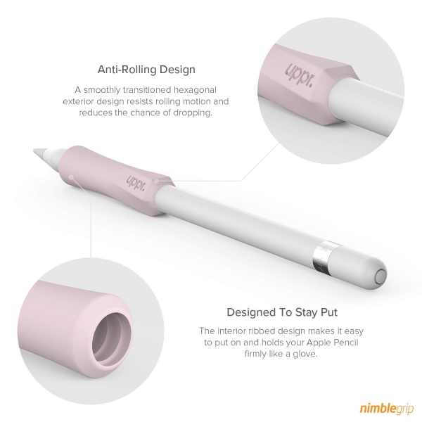 UPPERCASE Apple Pencil 2 NimbleGrip Silikon Klf (2 Adet)-Pink