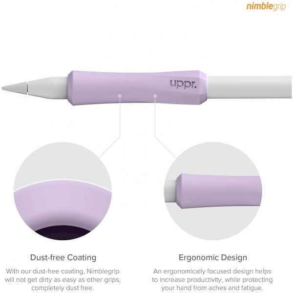 UPPERCASE Apple Pencil 2 NimbleGrip Silikon Klf (2 Adet)-Purple