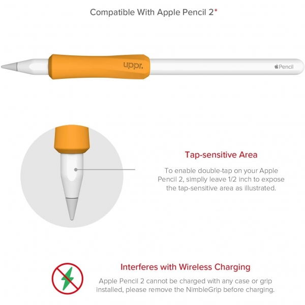 UPPERCASE Apple Pencil 2 NimbleGrip Silikon Klf (2 Adet)-Green