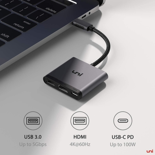 Uni USB C to HDMI Adaptr (4k@60Hz)