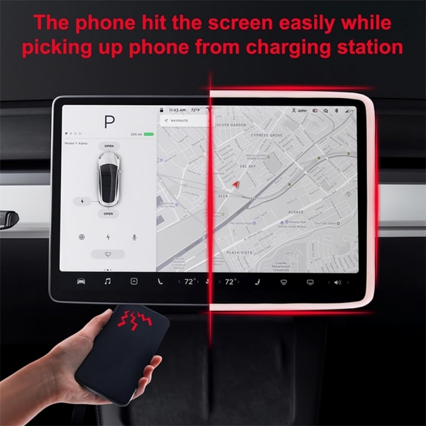 USVOTOV Tesla Model 3/Y Silikon Ekran erevesi
