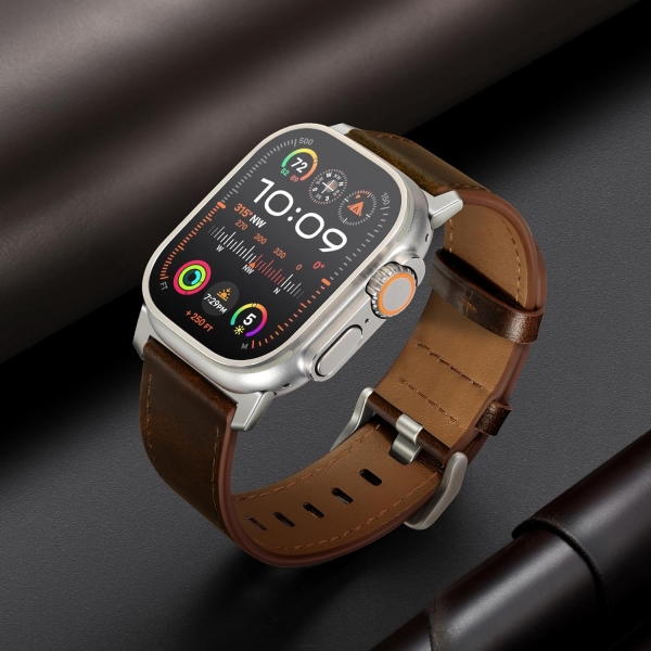 UUPWPOKT Apple Watch Ultra 2. Nesil Kay (49mm)-Dark Brown Titanium