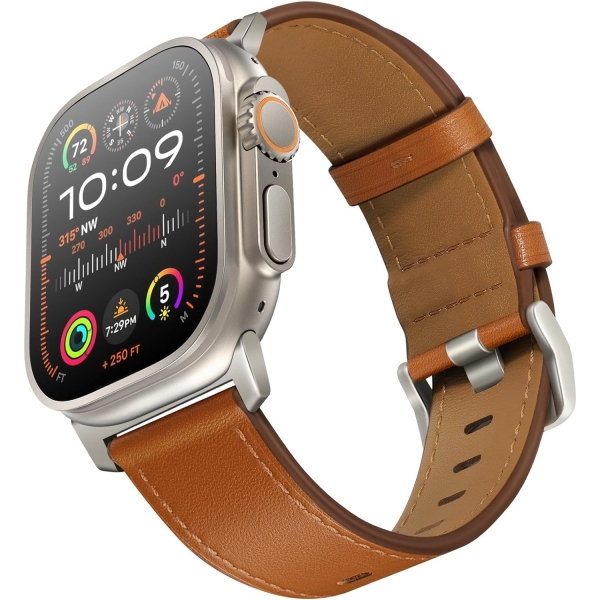 UUPWPOKT Apple Watch Ultra 2. Nesil Kay (49mm)-Brown Titanium