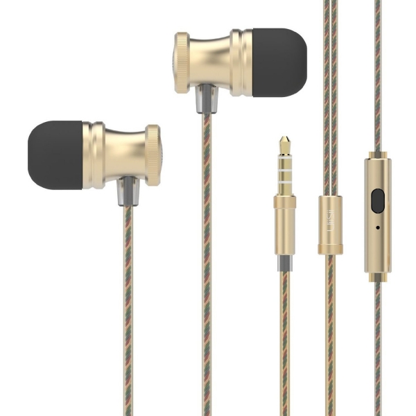 UiiSii US80 Mikrofon Kablolu Kulak i Kulaklk-Gold