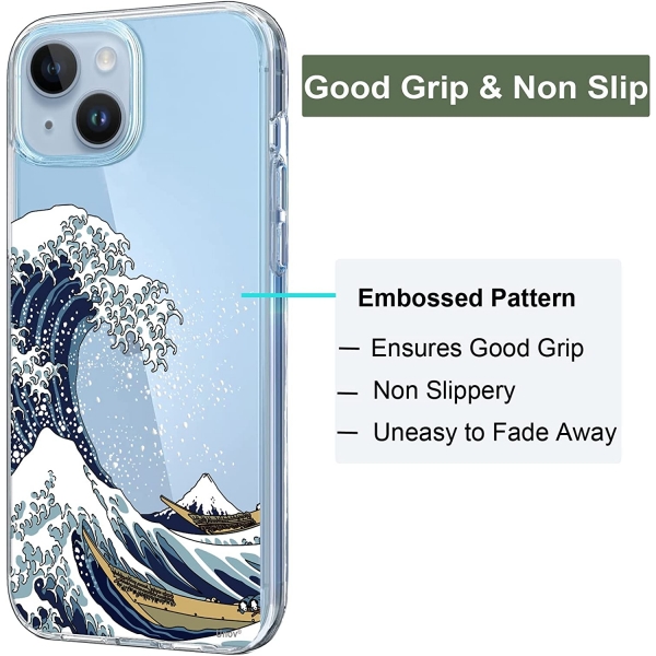 Unov iPhone 14 nce Klf-Great Wave