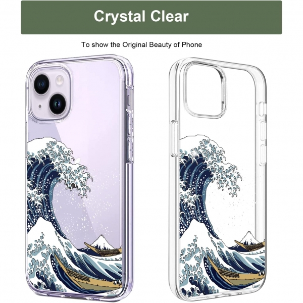 Unov iPhone 14 nce Klf-Great Wave