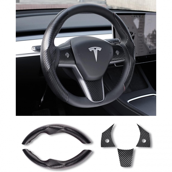 Uxcer Tesla Model 3/Y Direksiyon Koruyucu Kapak-Black